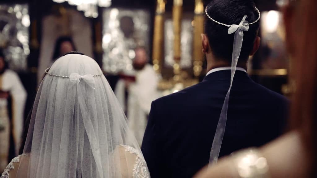 orthodox wedding in santorini