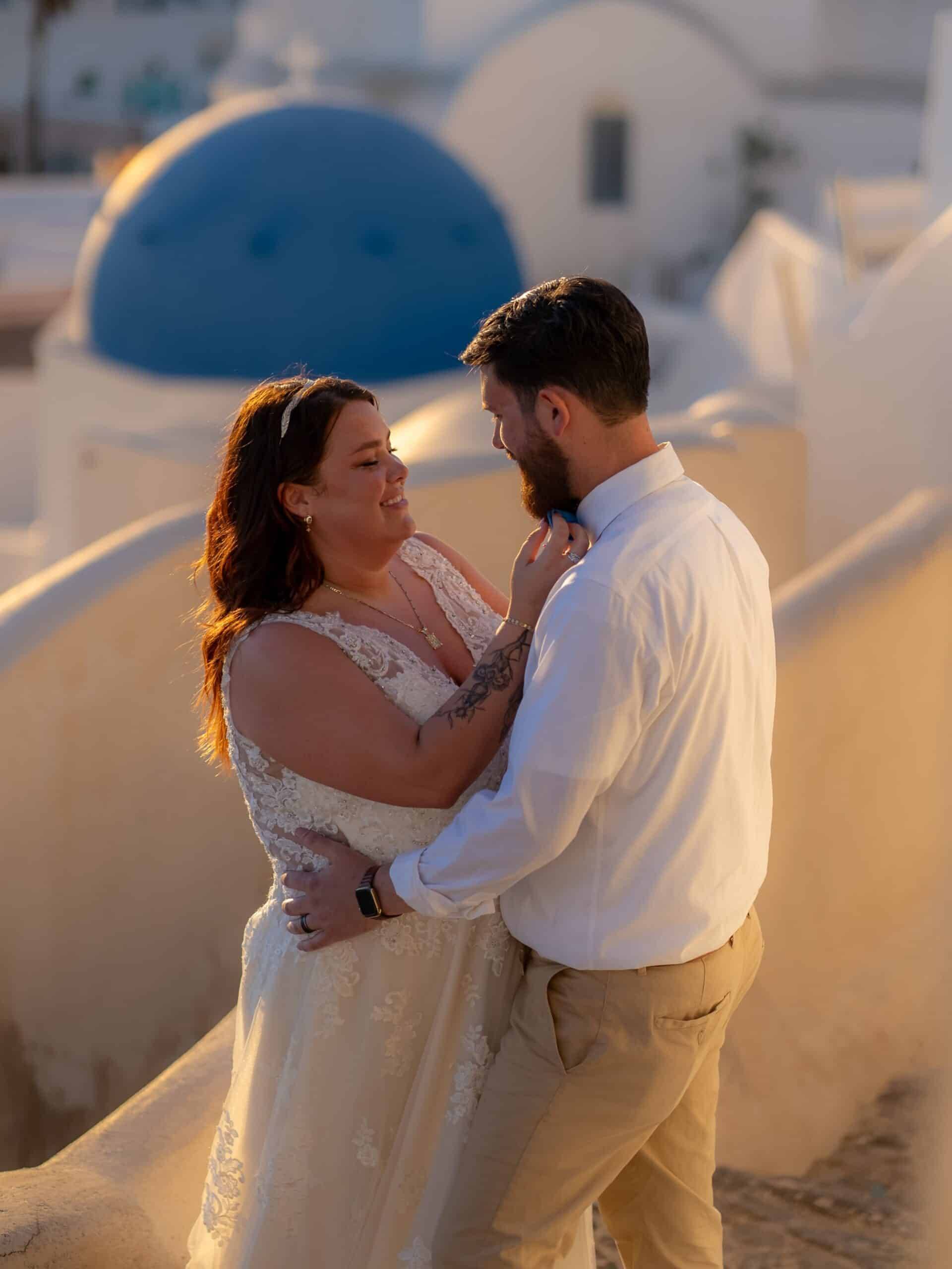 elopement in santorini