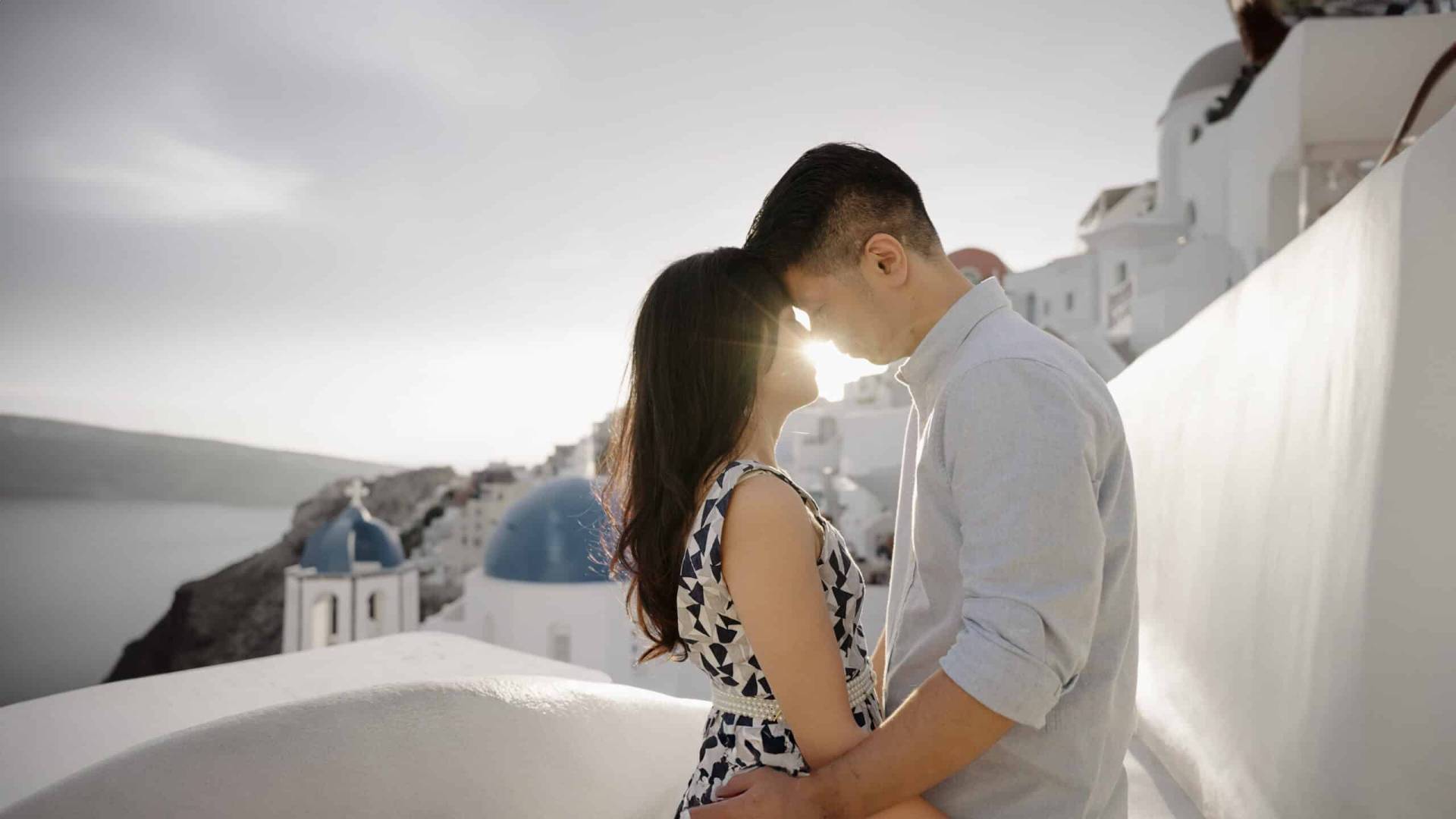 wedding proposal in oia