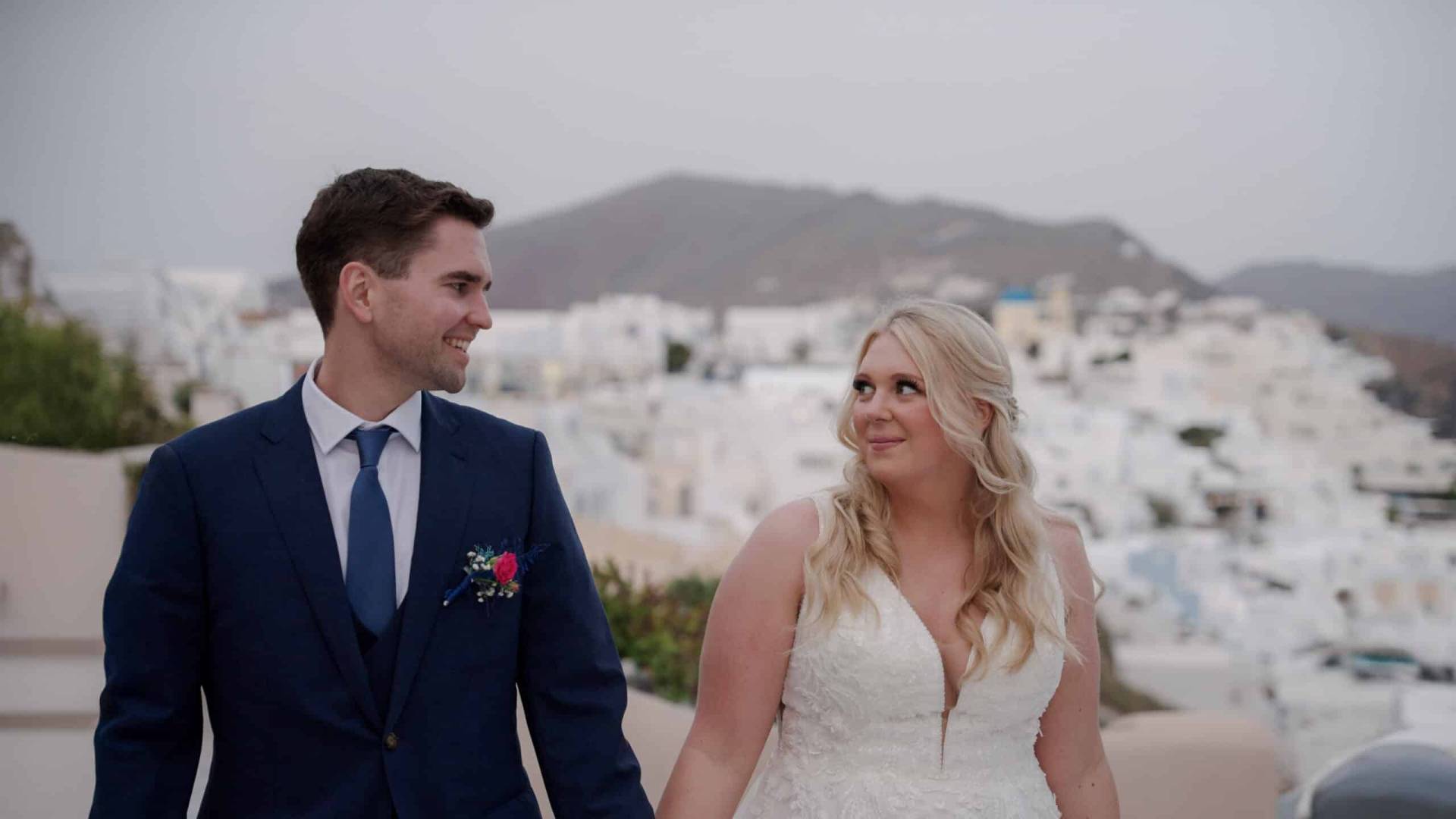 elopement in santorini